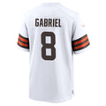 Silnrao C.Browns #8 Dillon Gabriel Player White Home Game Stitched Jerseys