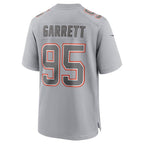 Silnrao C.Browns #95 Myles Garrett Player Gray Fashion Game Stitched Jerseys