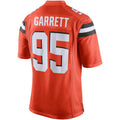 Silnrao C.Browns #95 Myles Garrett Player Orange Game  Stitched Jerseys