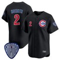 Silnrao C.Cubs #2 Nico Hoerner Player Black Vapor Premier Limited Home Stitched Jerseys