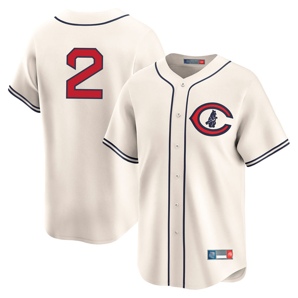 Silnrao C.Cubs #2 Nico Hoerner Player Cream Field of Dreams Limited Home Game Stitched Jerseys