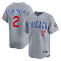 Silnrao C.Cubs #2 Nico Hoerner Player Gray Road Limited Home Stitched Jerseys