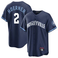 Silnrao C.Cubs #2 Nico Hoerner Player Navy City Connect Home Game Stitched Jerseys