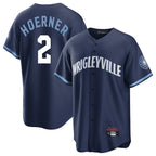 Silnrao C.Cubs #2 Nico Hoerner Player Navy City Connect Home Game Stitched Jerseys