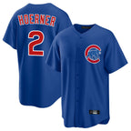 Silnrao C.Cubs #2 Nico Hoerner Player Royal Home Game Stitched Jerseys