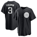Silnrao C.Cubs #3 Alex Bregman Player Black Game Stitched Jerseys