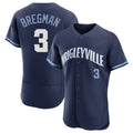 Silnrao C.Cubs #3 Alex Bregman Player Navy City Connect Limited Elite Home Stitched Jerseys