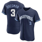 Silnrao C.Cubs #3 Alex Bregman Player Navy City Connect Limited Elite Home Stitched Jerseys