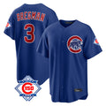 Silnrao C.Cubs #3 Alex Bregman Player Royal 150th Anniversary Home Game Stitched Jerseys