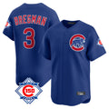 Silnrao C.Cubs #3 Alex Bregman Player Royal 150th Anniversary Limited Home Stitched Jerseys