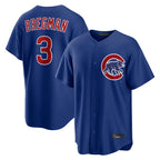 Silnrao C.Cubs #3 Alex Bregman Player Royal Home Game Stitched Jerseys