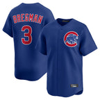 Silnrao C.Cubs #3 Alex Bregman Player Royal Limited Home Stitched Jerseys