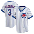 Silnrao C.Cubs #3 Alex Bregman Player White T-shirt Cooperstown Collection Limited Stitched Jerseys