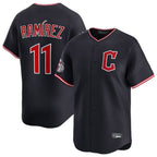 Silnrao C.Guardians #11 Jose Ramirez Player Navy Limited Home Stitched Jerseys