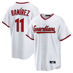 Silnrao C.Guardians #11 Jose Ramirez Player White Game Home Stitched Jerseys