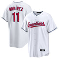Silnrao C.Guardians #11 Jose Ramirez Player White Home Game Stitched Jerseys