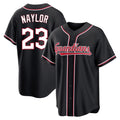 Silnrao C.Guardians #23 Bo Naylor Player Black Fashion Out Home Game Stitched Jerseys