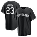 Silnrao C.Guardians #23 Bo Naylor Player Black Home Game Stitched Jerseys