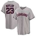 Silnrao C.Guardians #23 Bo Naylor Player Gray Game Home Stitched Jerseys