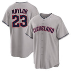 Silnrao C.Guardians #23 Bo Naylor Player Gray Game Home Stitched Jerseys