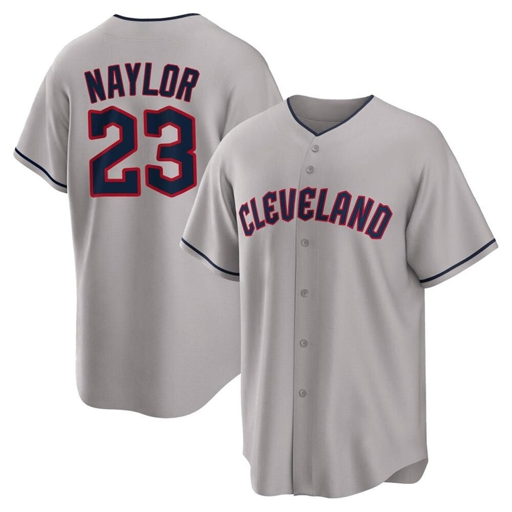 Silnrao C.Guardians #23 Bo Naylor Player Gray Game Home Stitched Jerseys