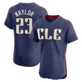 Silnrao C.Guardians #23 Bo Naylor Player Navy City Connect Limited Elite Home Stitched Jerseys