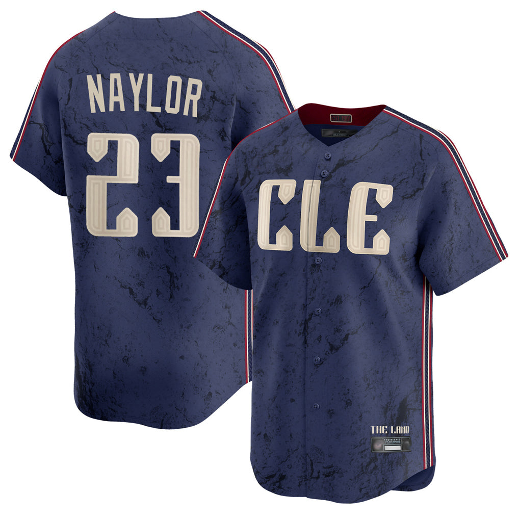 Silnrao C.Guardians #23 Bo Naylor Player Navy City Connect Limited Home Stitched Jerseys
