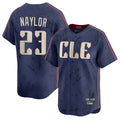 Silnrao C.Guardians #23 Bo Naylor Player Navy City Connect Limited Home Stitched Jerseys