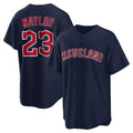 Silnrao C.Guardians #23 Bo Naylor Player Navy Game Home Stitched Jerseys