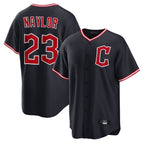 Silnrao C.Guardians #23 Bo Naylor Player Navy Home Game Stitched Jerseys
