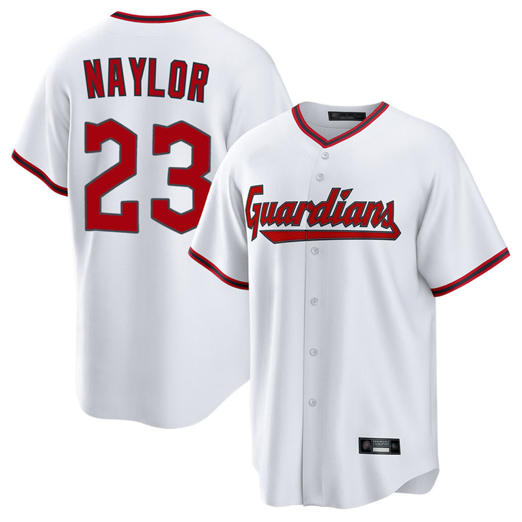 Silnrao C.Guardians #23 Bo Naylor Player White Game Home Stitched Jerseys