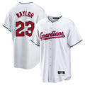 Silnrao C.Guardians #23 Bo Naylor Player White Home Game Stitched Jerseys