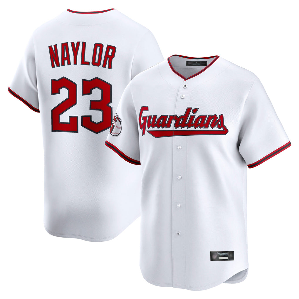 Silnrao C.Guardians #23 Bo Naylor Player White Limited Home Game Stitched Jerseys