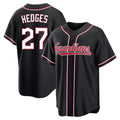 Silnrao C.Guardians #27 Austin Hedges Player Black Fashion Out Home Game Stitched Jerseys