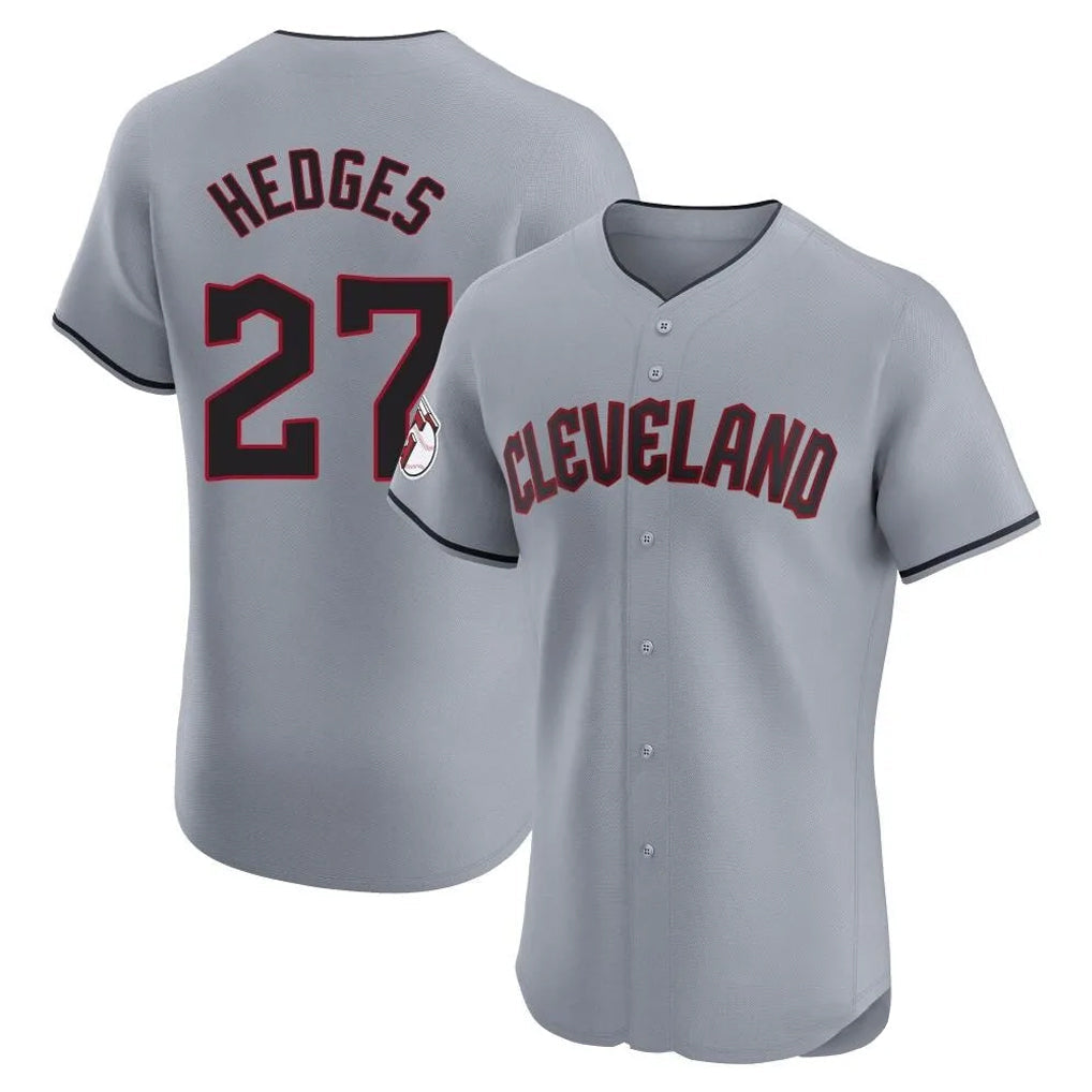 Silnrao C.Guardians #27 Austin Hedges Player Gray Road Limited Elite Home Stitched Jerseys