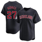 Silnrao C.Guardians #27 Austin Hedges Player Navy Limited Home Game Stitched Jerseys