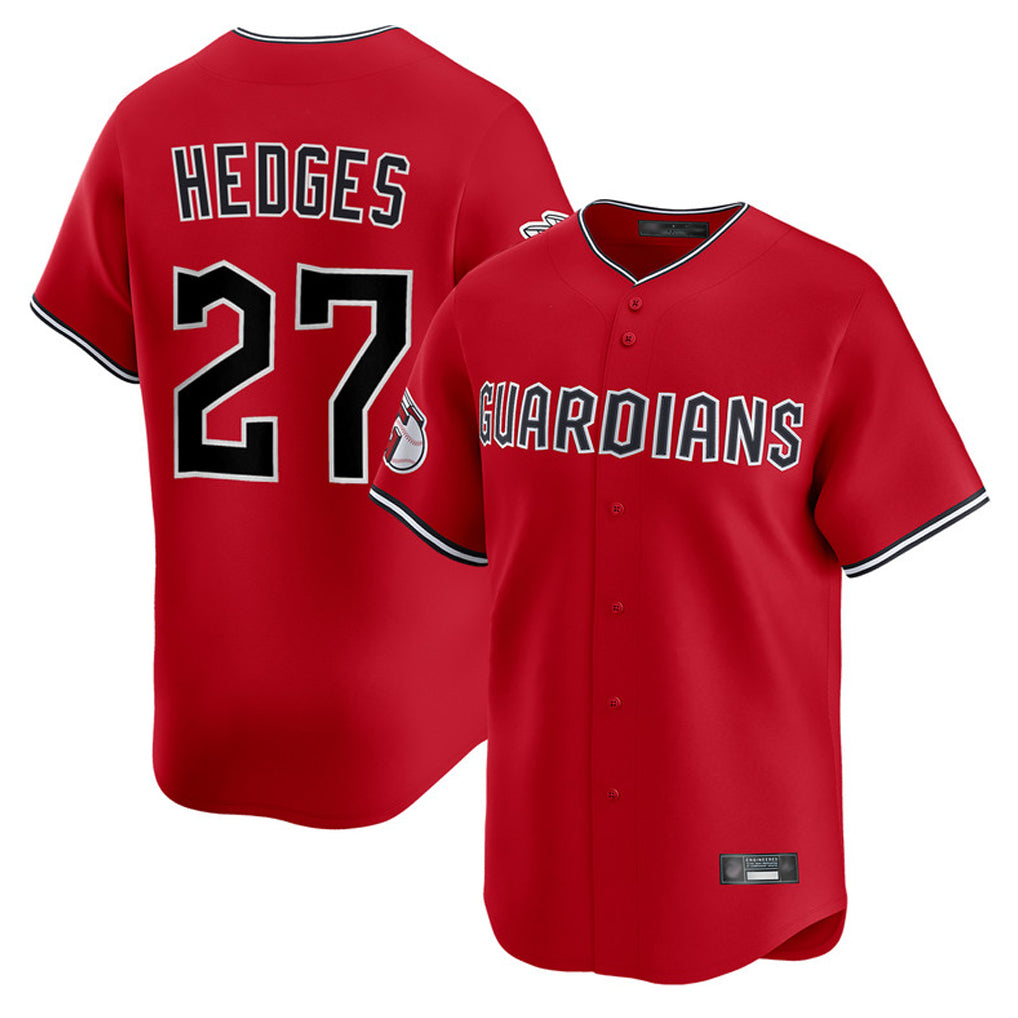 Silnrao C.Guardians #27 Austin Hedges Player Red Limited Home Stitched Jerseys