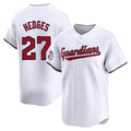Silnrao C.Guardians #27 Austin Hedges Player White Limited Home Stitched Jerseys