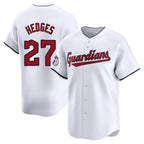 Silnrao C.Guardians #27 Austin Hedges Player White Limited Home Stitched Jerseys