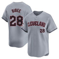 Silnrao C.Guardians #28 Tanner Bibee Player Gray Road Limited Home Stitched Jerseys