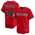 Silnrao C.Guardians #32 Gavin Williams Player Red Limited Home Stitched Jerseys