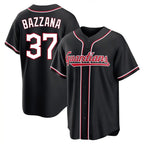 Silnrao C.Guardians #37 Travis Bazzana Player Black Fashion Out Home Game Stitched Jerseys