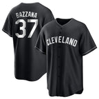 Silnrao C.Guardians #37 Travis Bazzana Player Black Home Game Stitched Jerseys