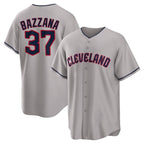 Silnrao C.Guardians #37 Travis Bazzana Player Gray Game Home Stitched Jerseys