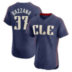 Silnrao C.Guardians #37 Travis Bazzana Player Navy City Connect Limited Elite Home Stitched Jerseys