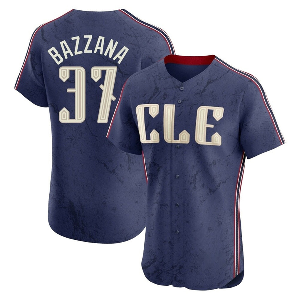 Silnrao C.Guardians #37 Travis Bazzana Player Navy City Connect Limited Elite Home Stitched Jerseys