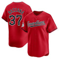 Silnrao C.Guardians #37 Travis Bazzana Player Red Limited Home Stitched Jerseys