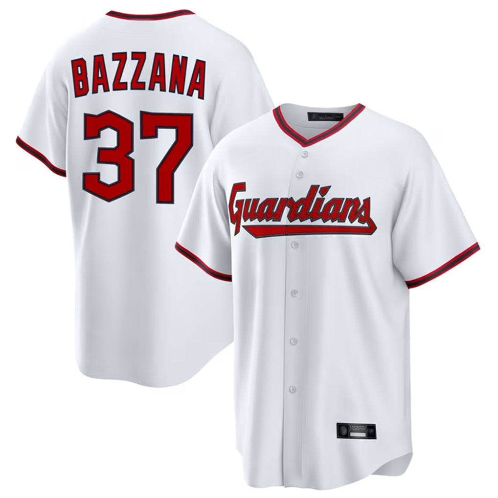 Silnrao C.Guardians #37 Travis Bazzana Player White Game Home Stitched Jerseys