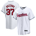 Silnrao C.Guardians #37 Travis Bazzana Player White Home Game Stitched Jerseys