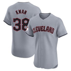 Silnrao C.Guardians #38 Steven Kwan Player Gray Road Limited Elite Home Stitched Jerseys